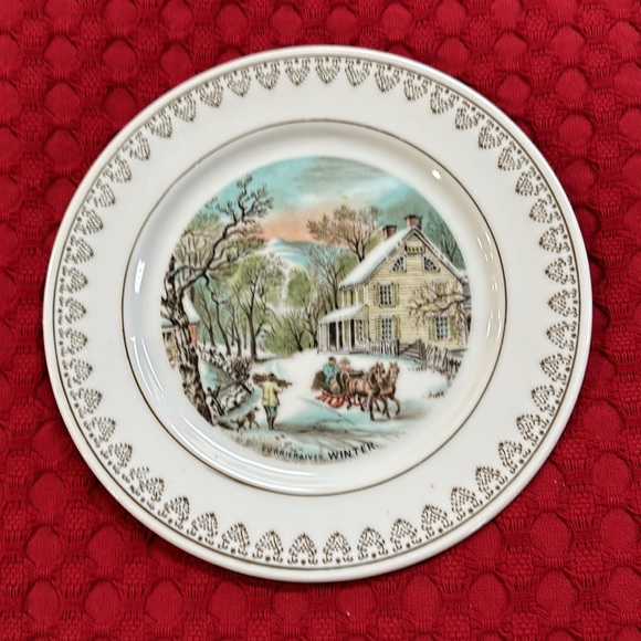 Currier and Ives vintage decorative plates - Picture 2 of 8